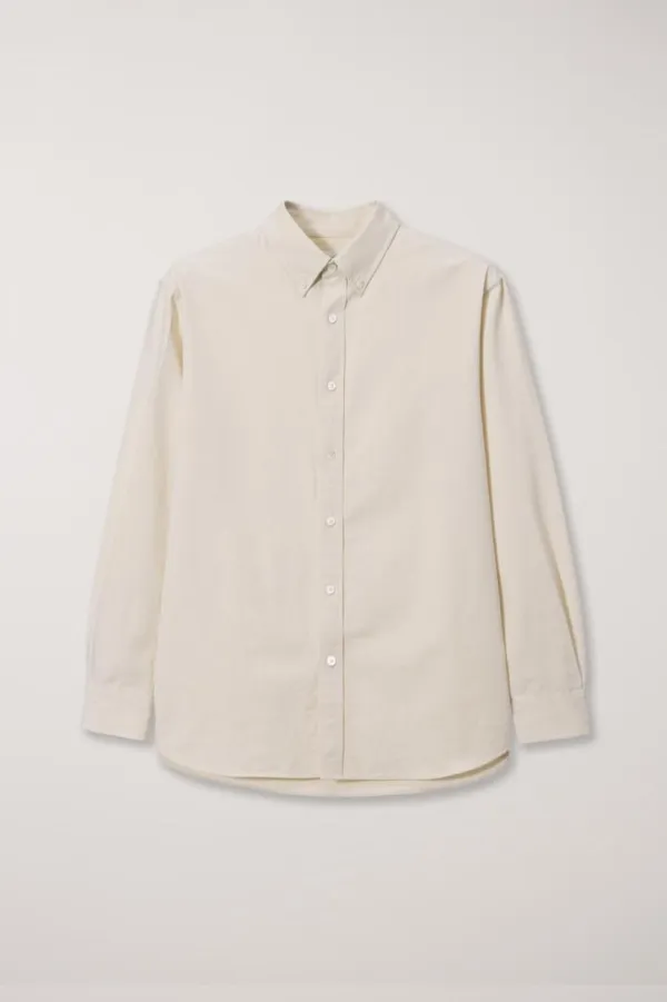 UNISEX CLASSIC BOYFRIEND SHIRT BUTTER_UDSH5A103Y1