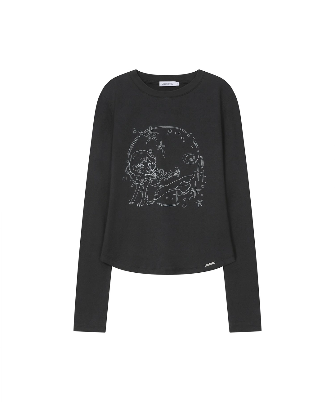 미세키서울 [10월 19일 발매] Winter sea graphic long sleeve BLACK 상품 이미지 2