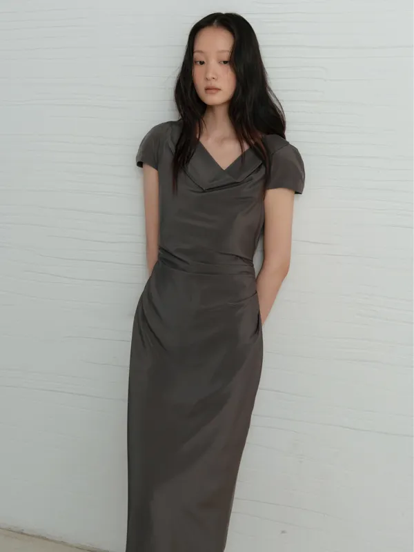 Low Drape Dress_3Color [6/23 예약배송]