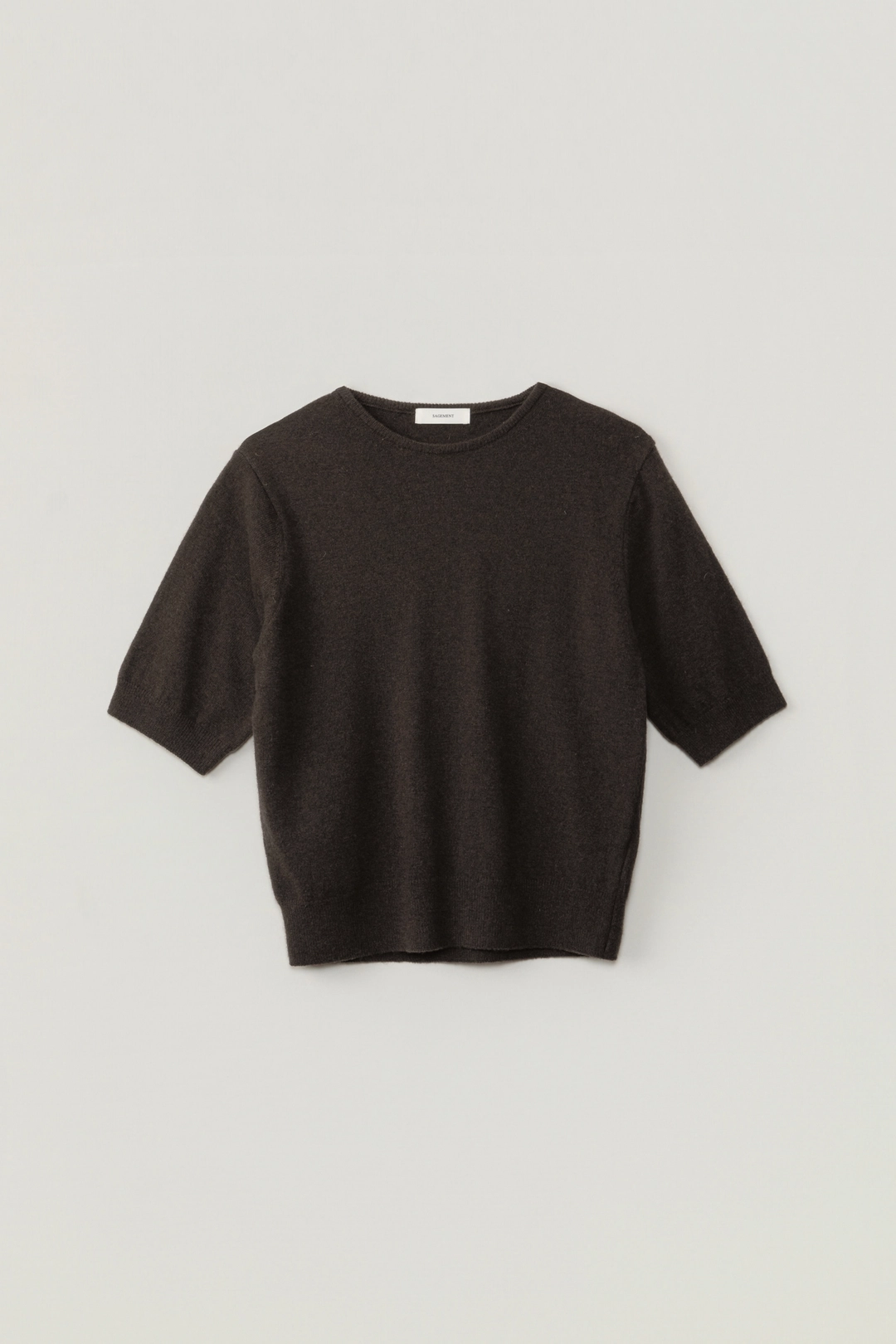 세이지먼트 BRENDA ROUND HALF KNIT_BROWN 상품 이미지 1