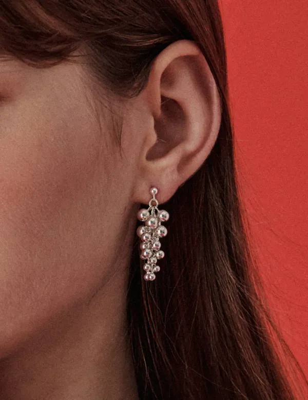 Grape Drop Earrings