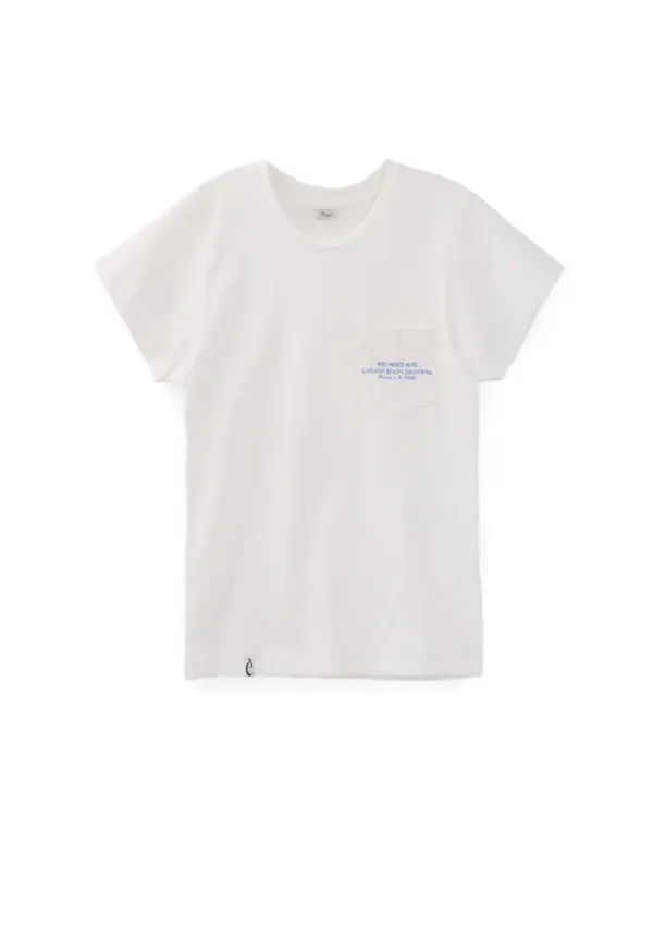 Mused L.B Emb Pocket T-shirts - White