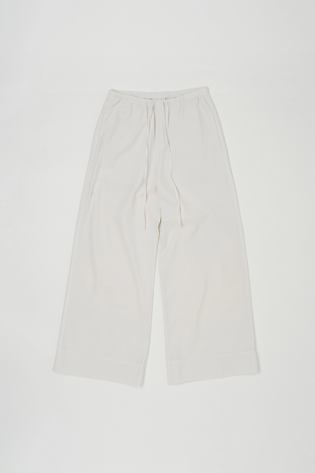 낫띵에브리띵 TEXTURE WIDE CUFF PANTS IN WHITE 상품 이미지 1