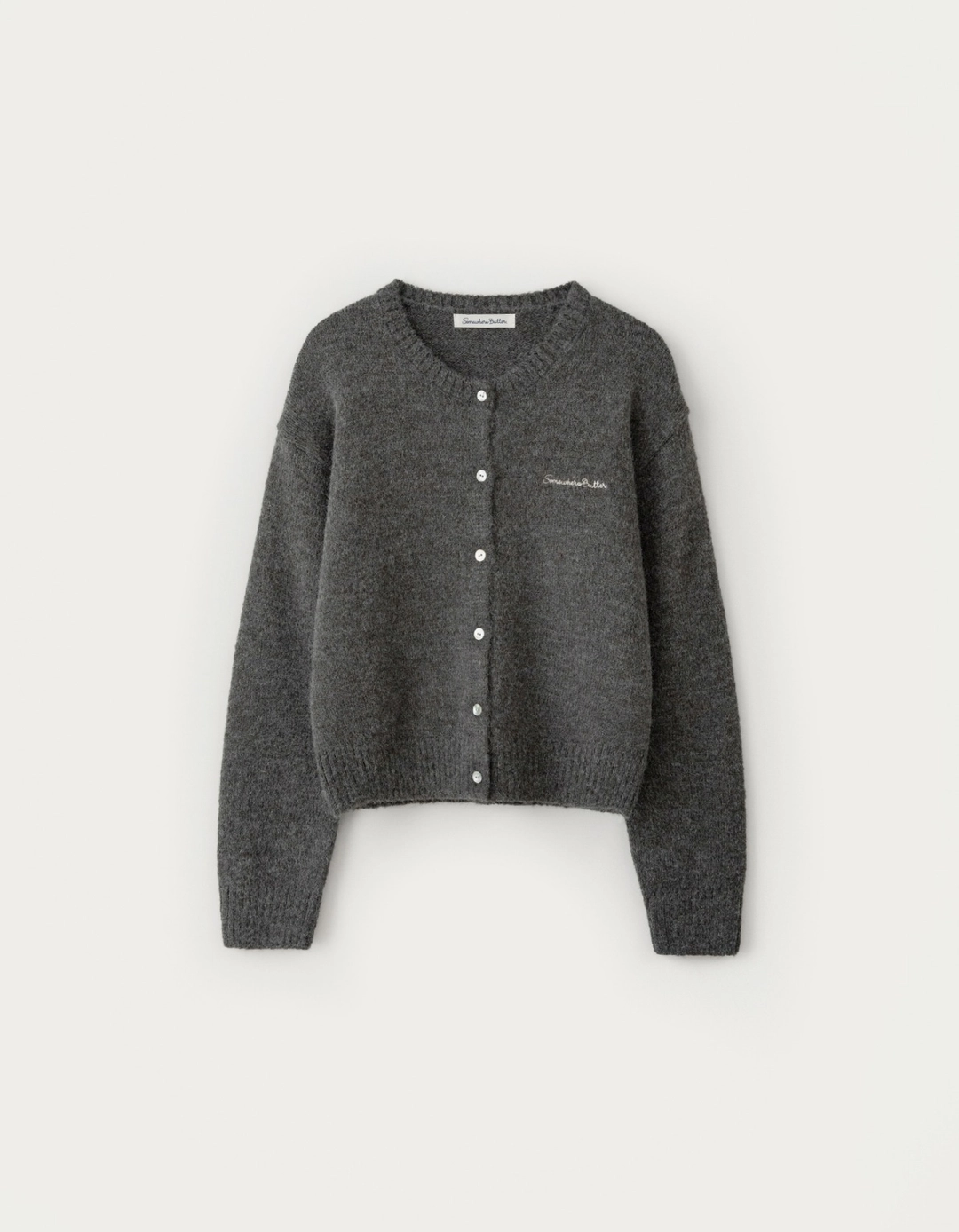 썸웨어버터 Manon Alpaca Cardigan - Charcoal 상품 이미지 3