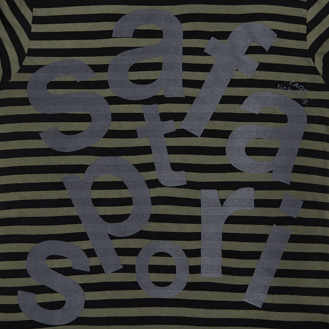 사파리스팟 Ticketing Stripe Border Tee (Olive) 상품 이미지 3