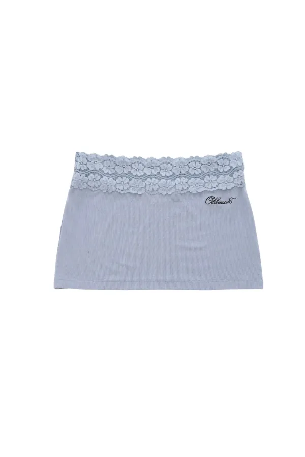 MONO LACE SKIRT SKY