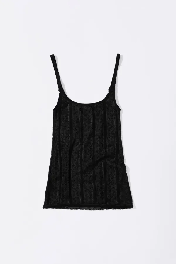 Cottage Mini Slip Black