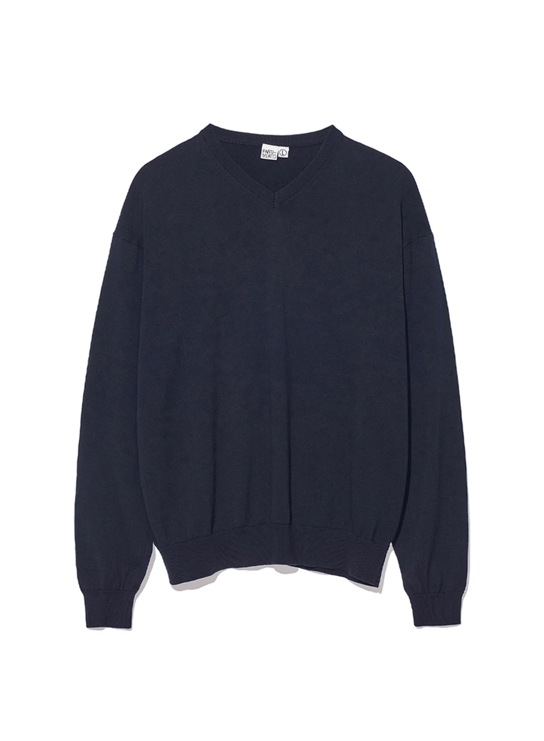 파르티멘토 V Neck Knit Sweater_Navy 상품 이미지 1