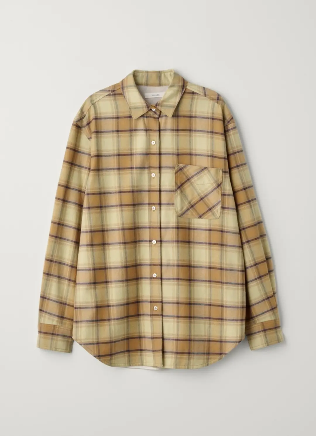 블랭크공삼 check pocket shirt (brown) 상품 이미지 1