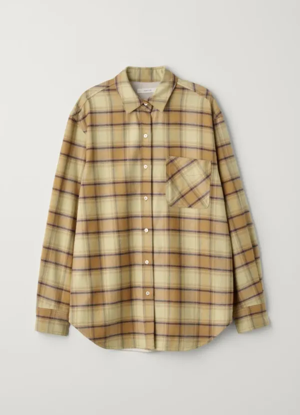 check pocket shirt (brown)