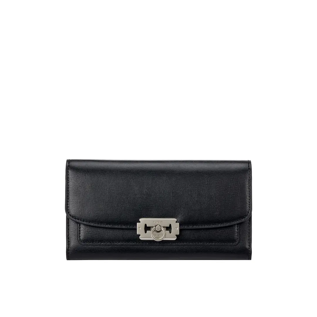 분크 [아울렛] Occam Ring Long Wallet (오캄 링 장지갑) Black 상품 이미지 1