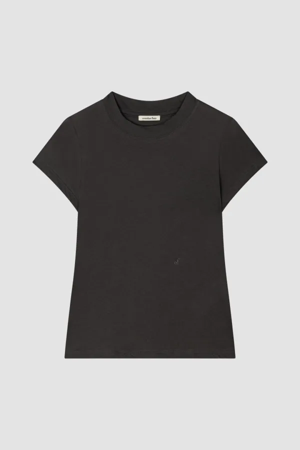 OF NATURAL SLIM T-SHIRT_CHARCOAL