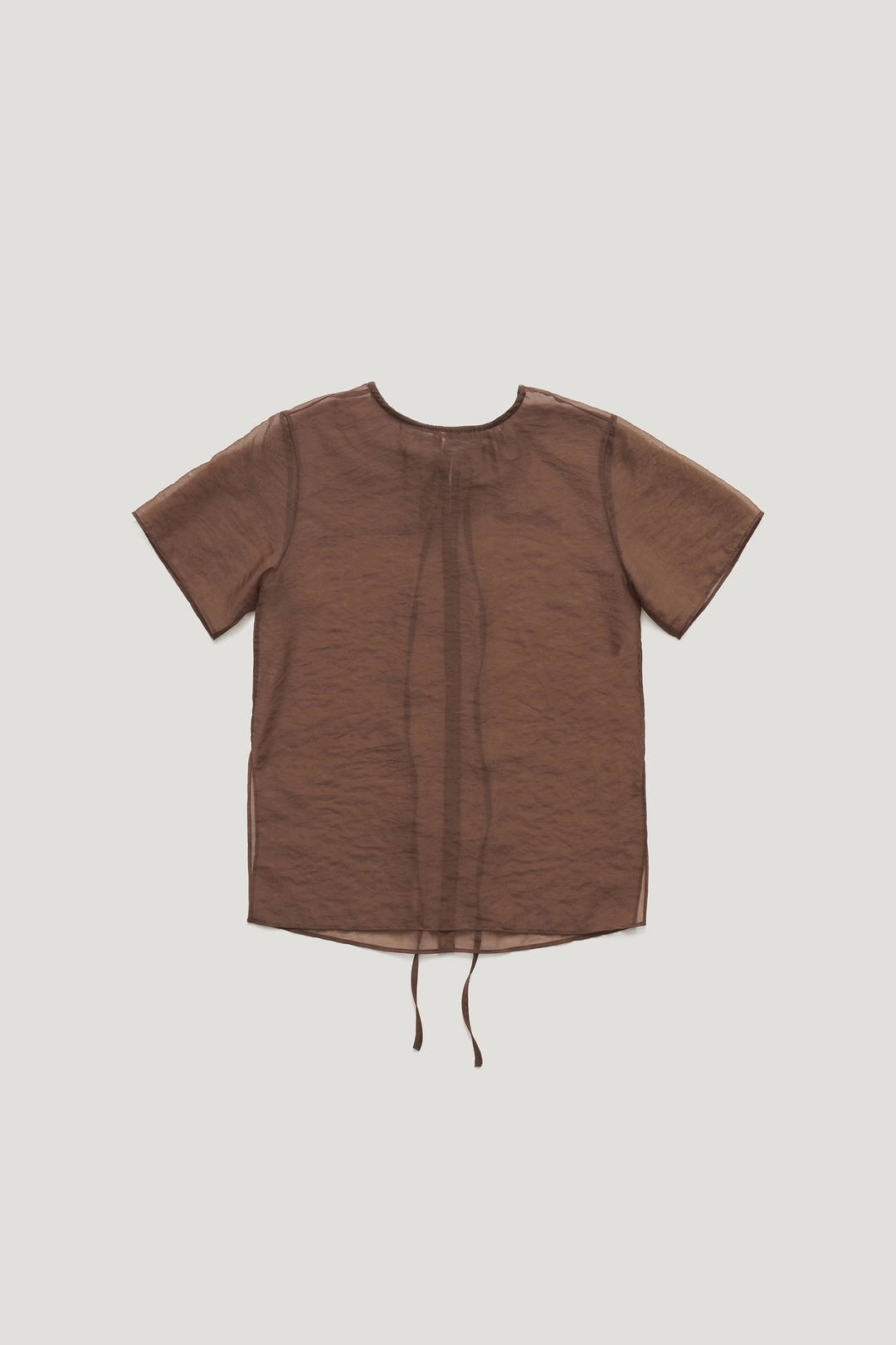 NOMERO LAYERED BLOUSE_BROWN