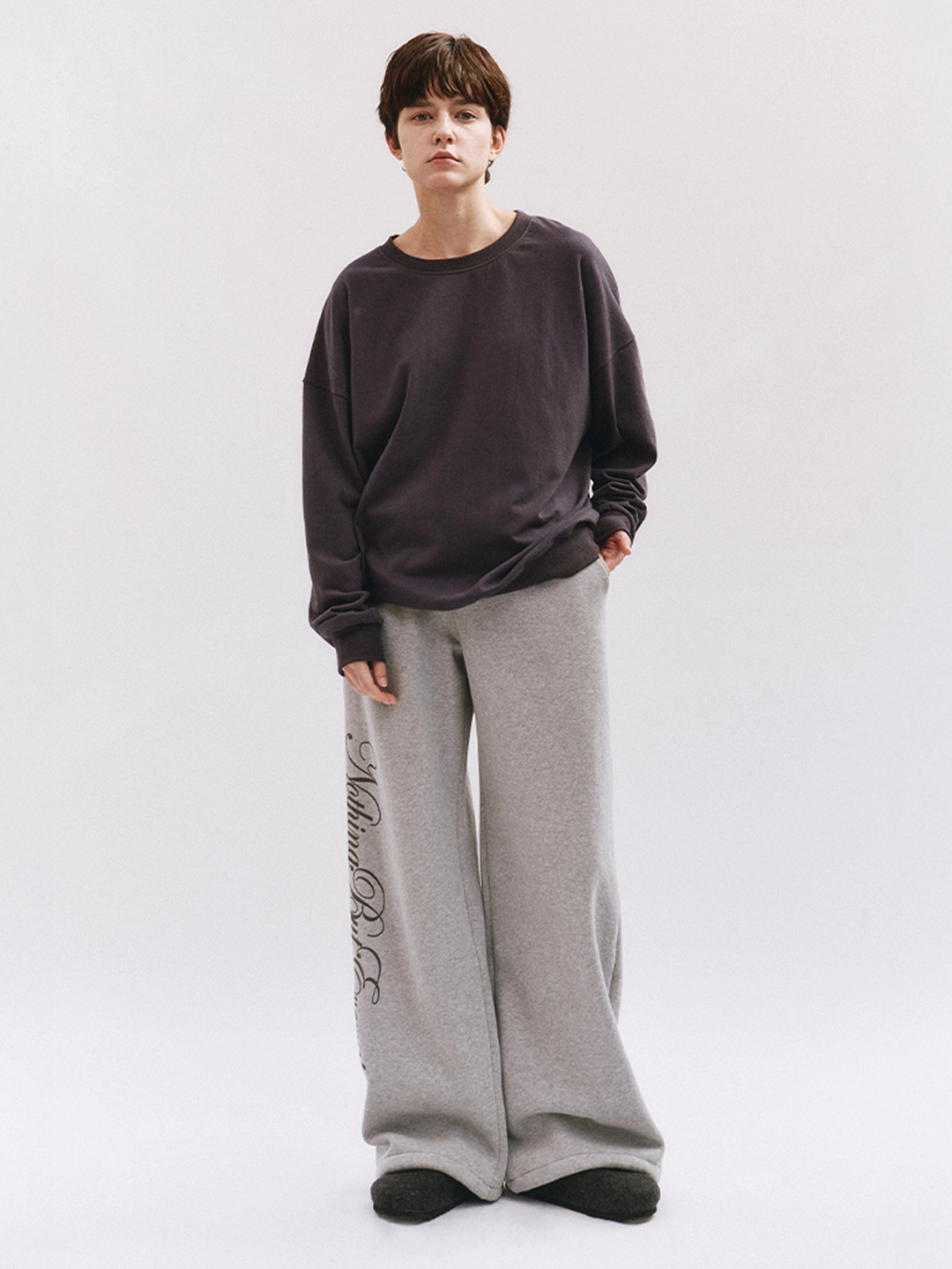 리볼드 Lettering Sweat PT_(Melange) 상품 이미지 2