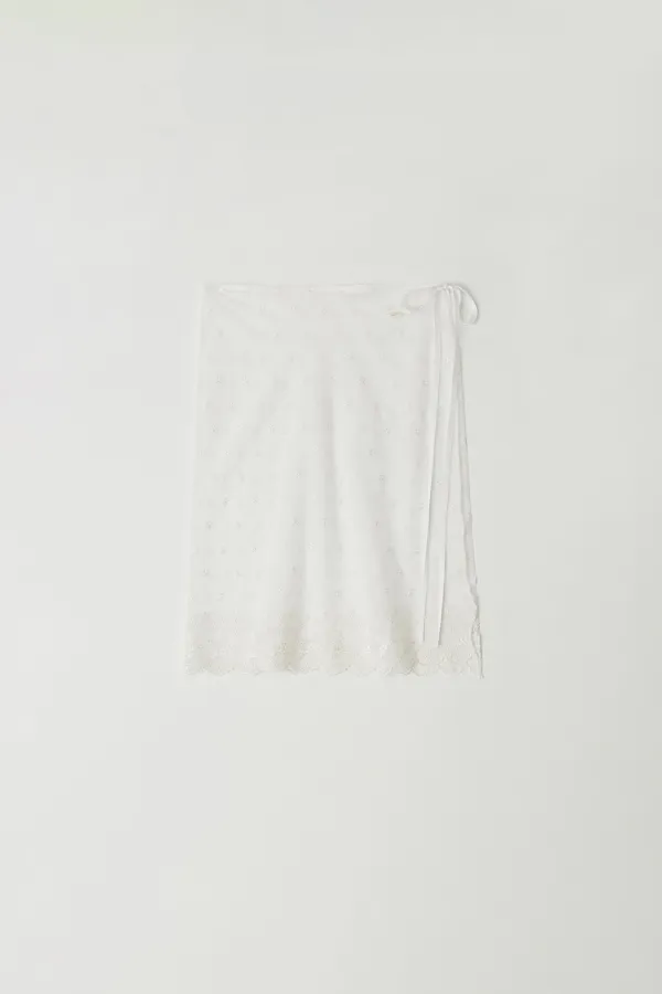 Lace Layered Wrap Skirt