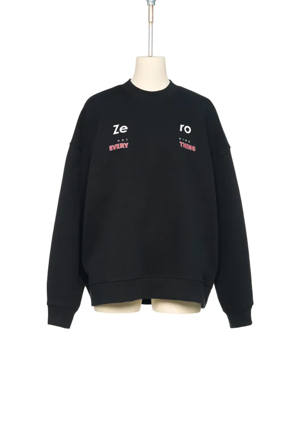 FW25 ZERO BLACK ZERO SWEATSHIRT