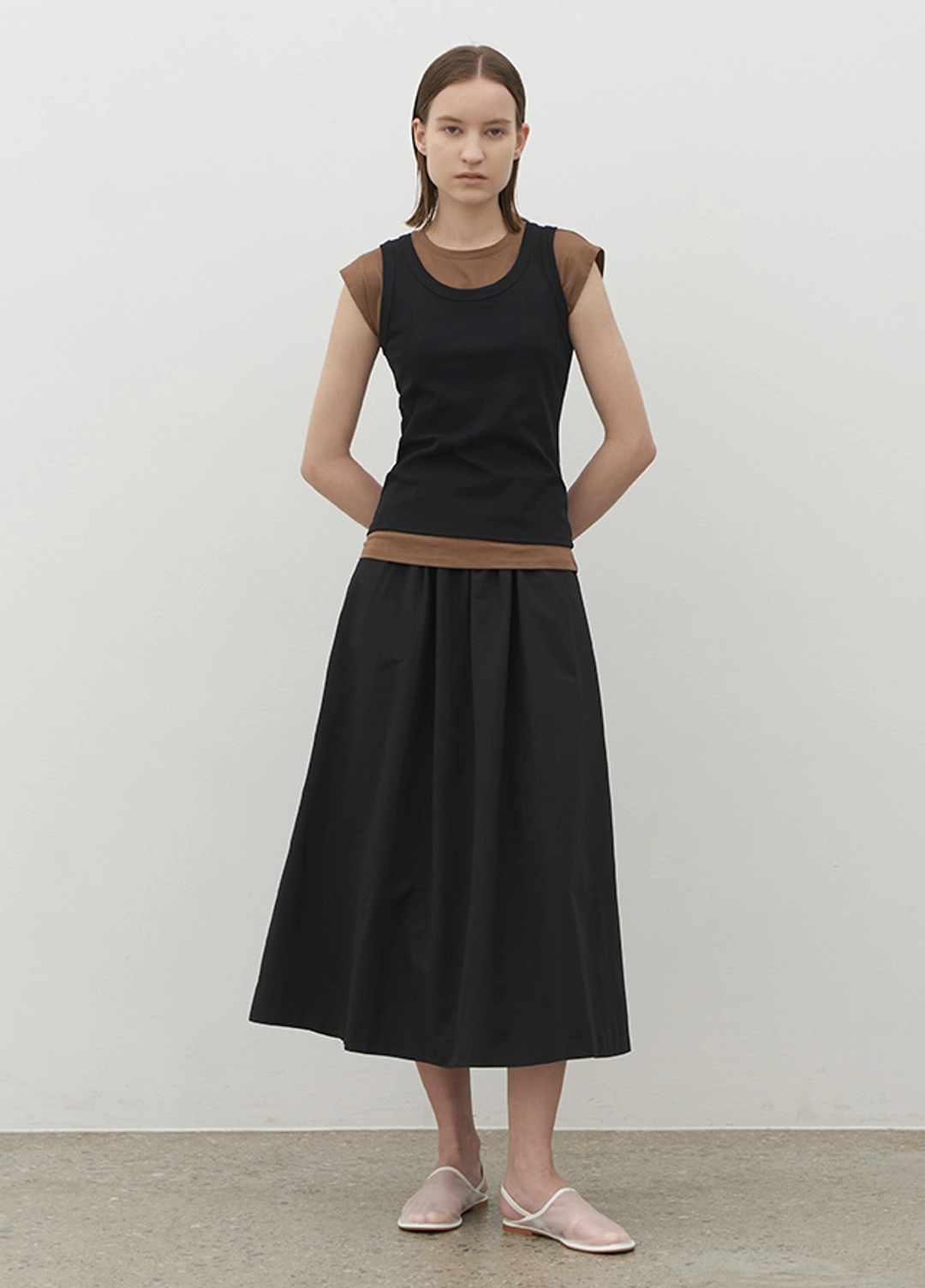 아뜰리에 나인 (SK-4937)ELLA BANDING SET-UP FLARE SKIRT 상품 이미지 3