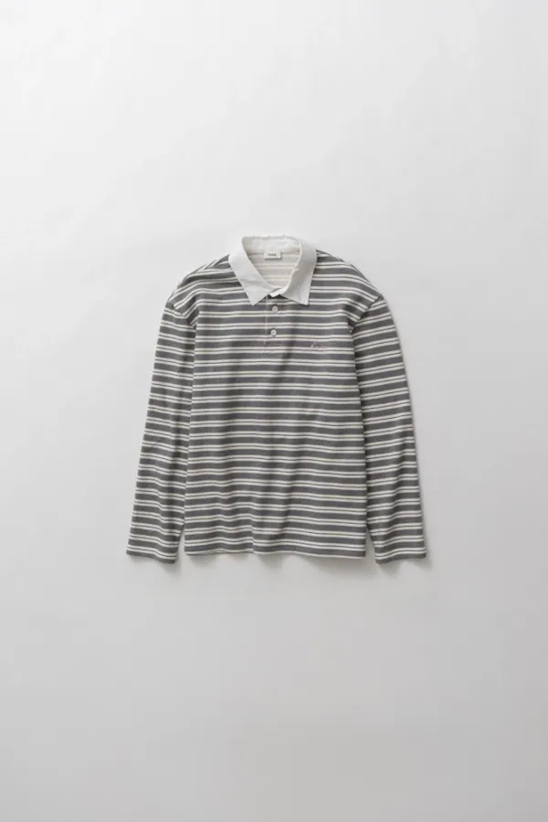 a stripe rugby t-sh (grey)
