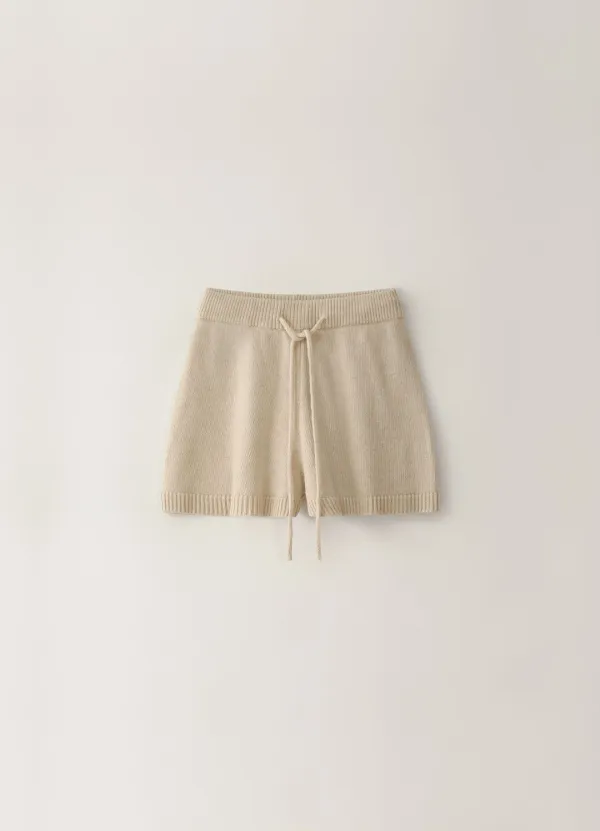 [Refurb] Knit Banding Shorts - Ivory