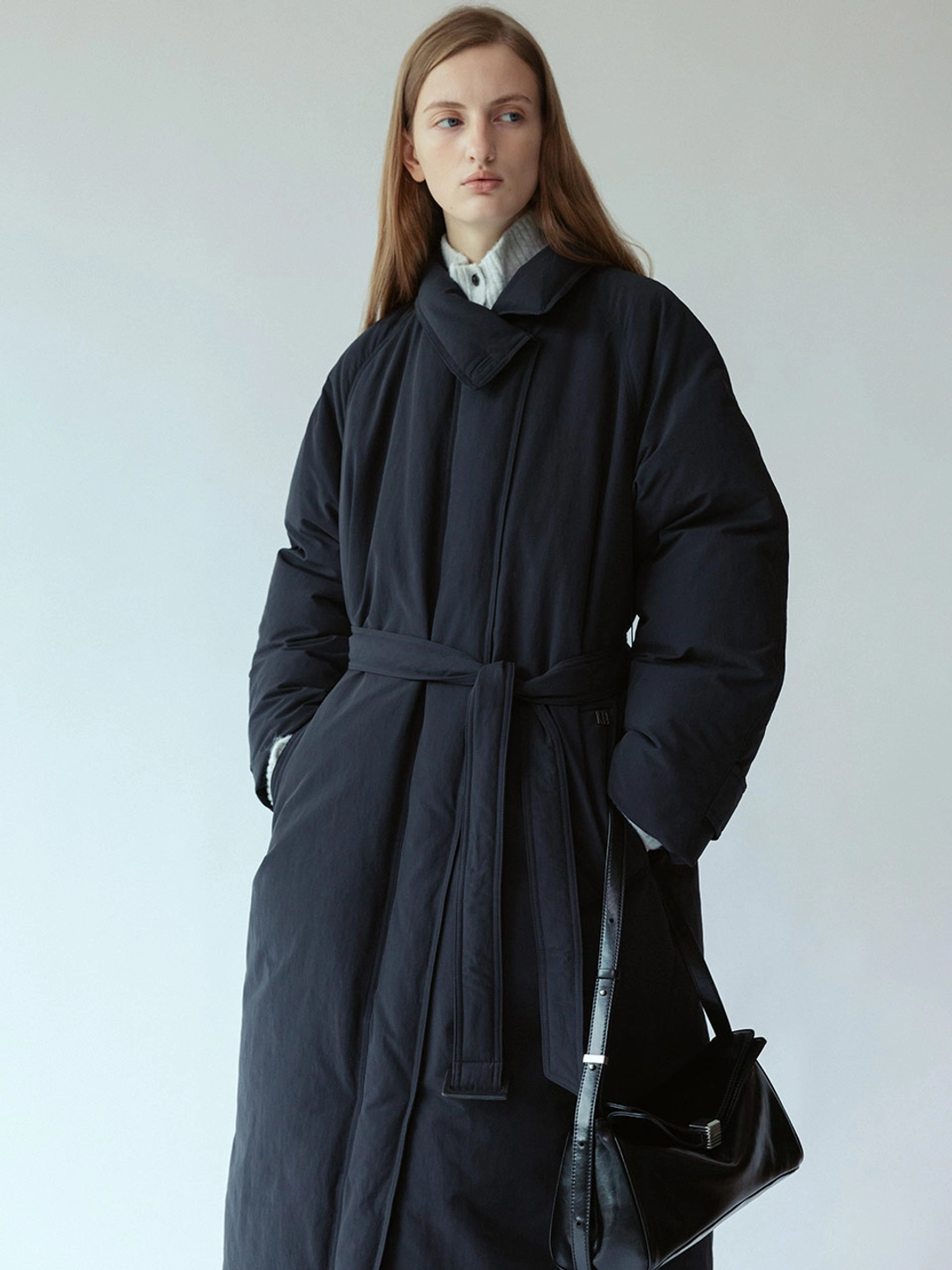 루에브르 Belted Long Goose Down Coat SD5WH405-9E 상품 이미지 2