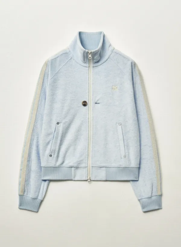 (W) Lawton Terry Track Zip-up Jacket - Sky Blue