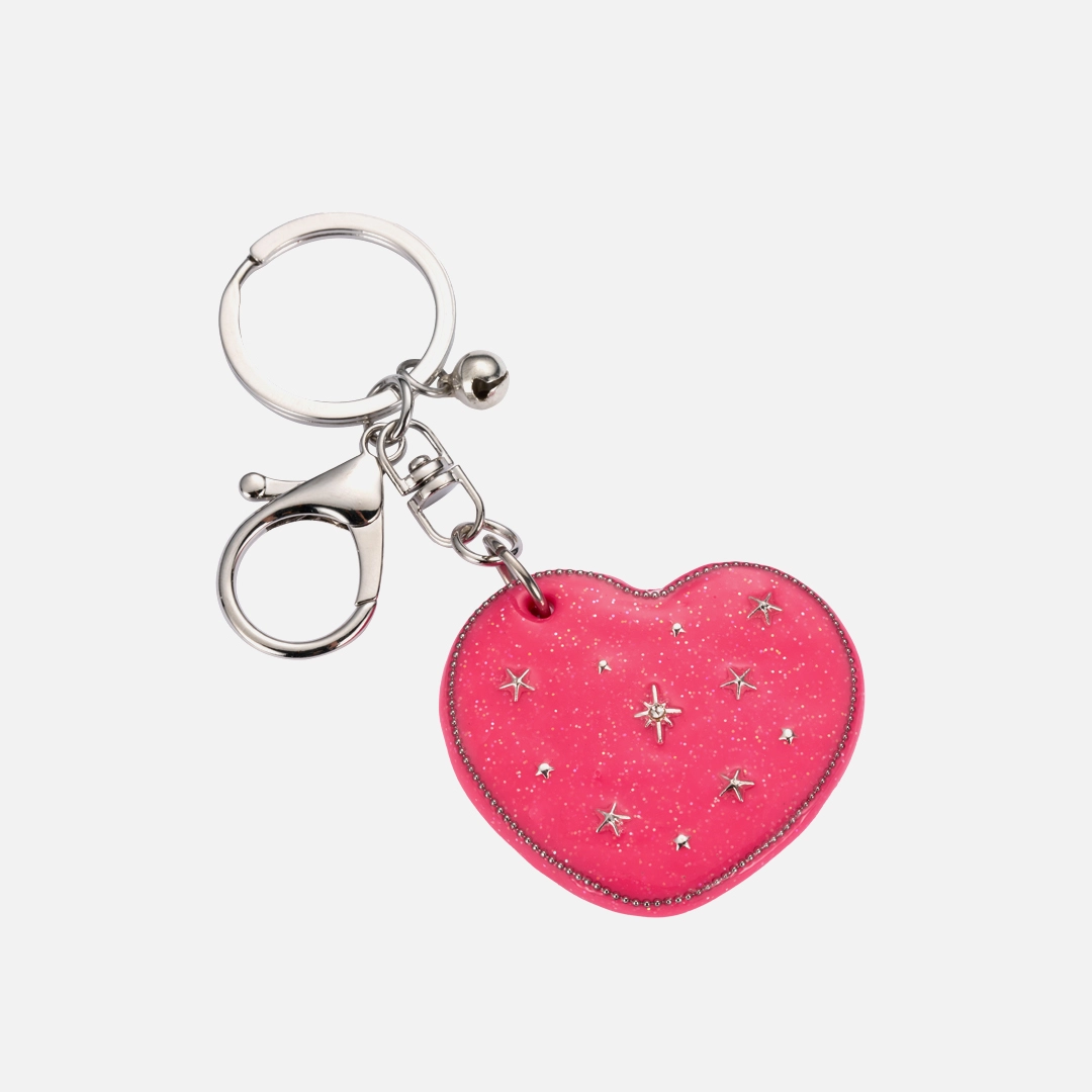 엔프프 heart dia mirror key ring-pink 상품 이미지 2