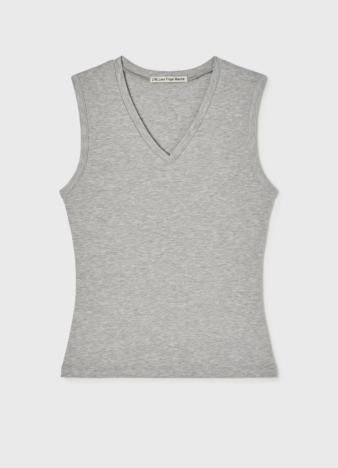 렉스핑거마르쉐 Soft V-Neck Sleeveless / Gray 상품 이미지 1
