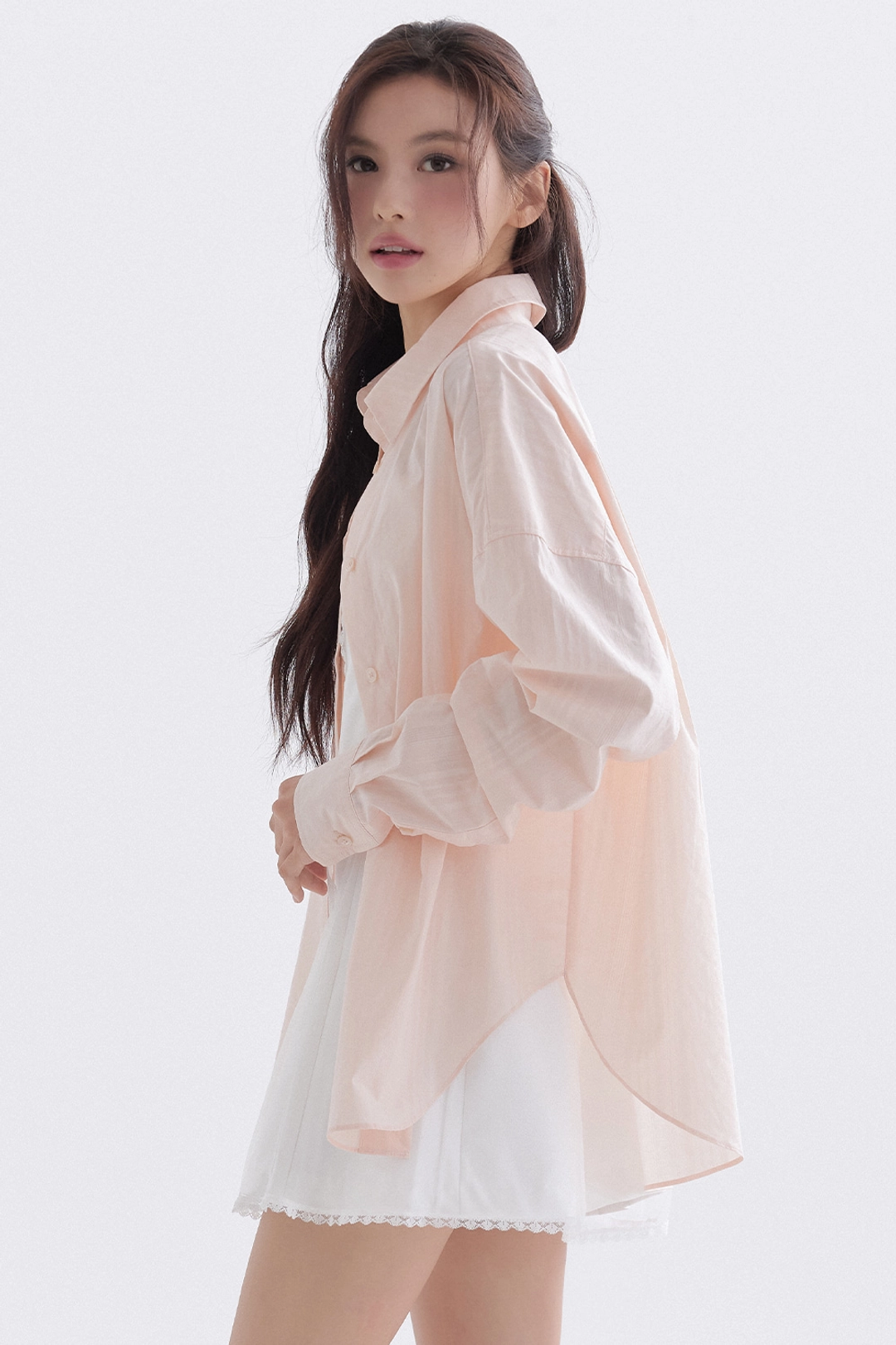더티스 Air Stripe Pocket Shirt (Light Salmon) 상품 이미지 3