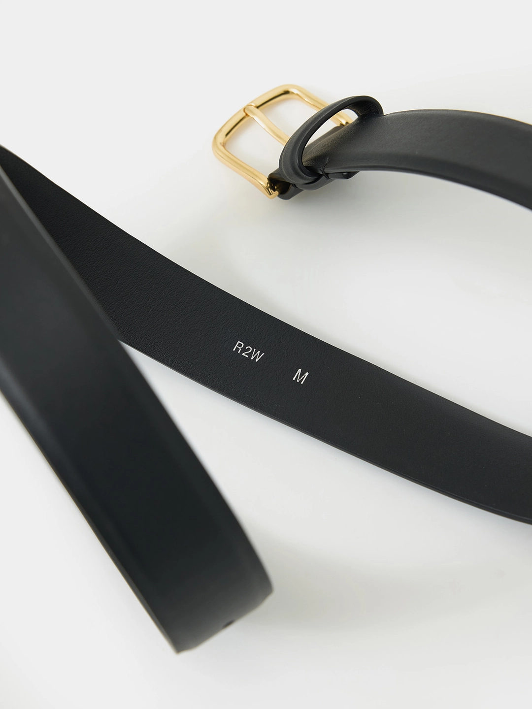 알투더블유 31 Round square leather belt - Black(Gold) 상품 이미지 2