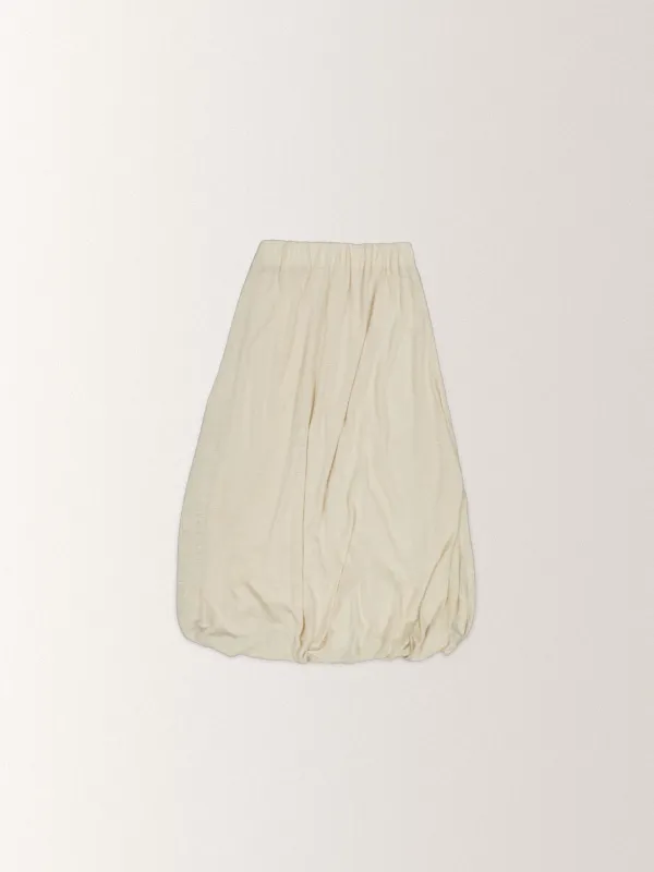 LINEN BALLOON SKIRT [ 3 COLORS ]