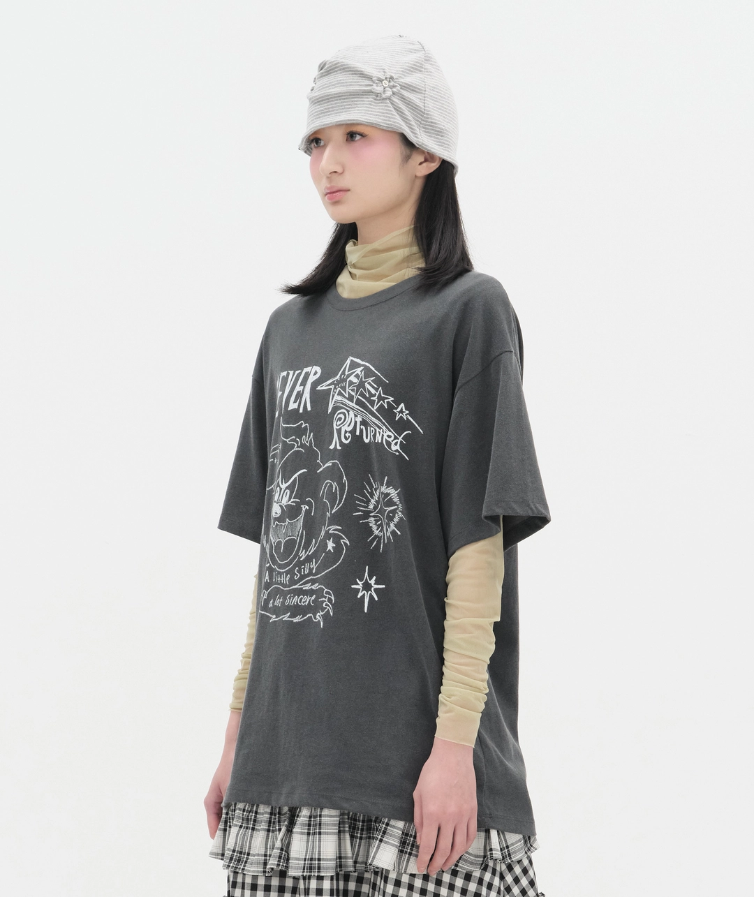 타입서비스 Never Return Top [Charcoal] 상품 이미지 2