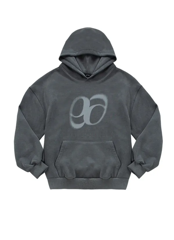 PIGMENT WASHING HOODIE / CHARCOAL
