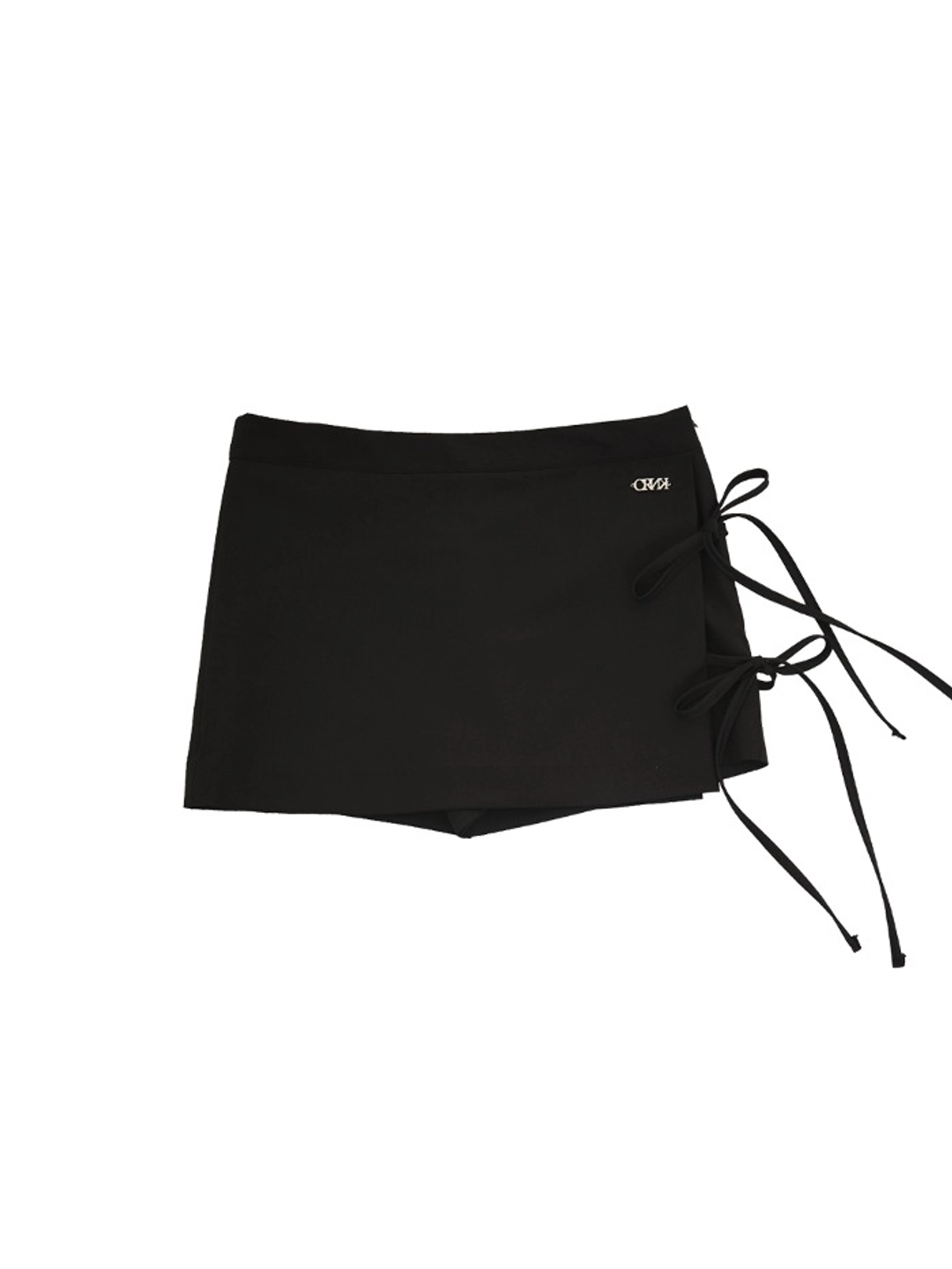 크랭크 [Last one] STRING WRAP SKIRT PANTS_BLACK 상품 이미지 3