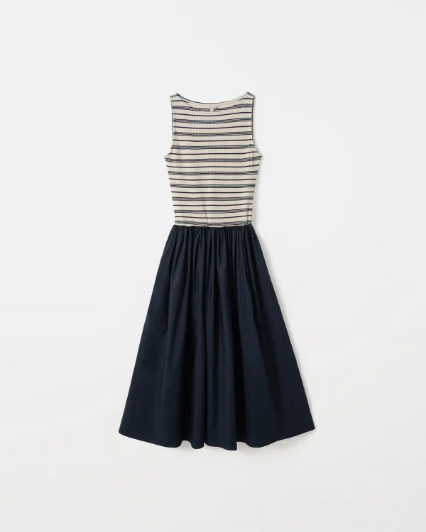 Tia Shirring Maxi Dress