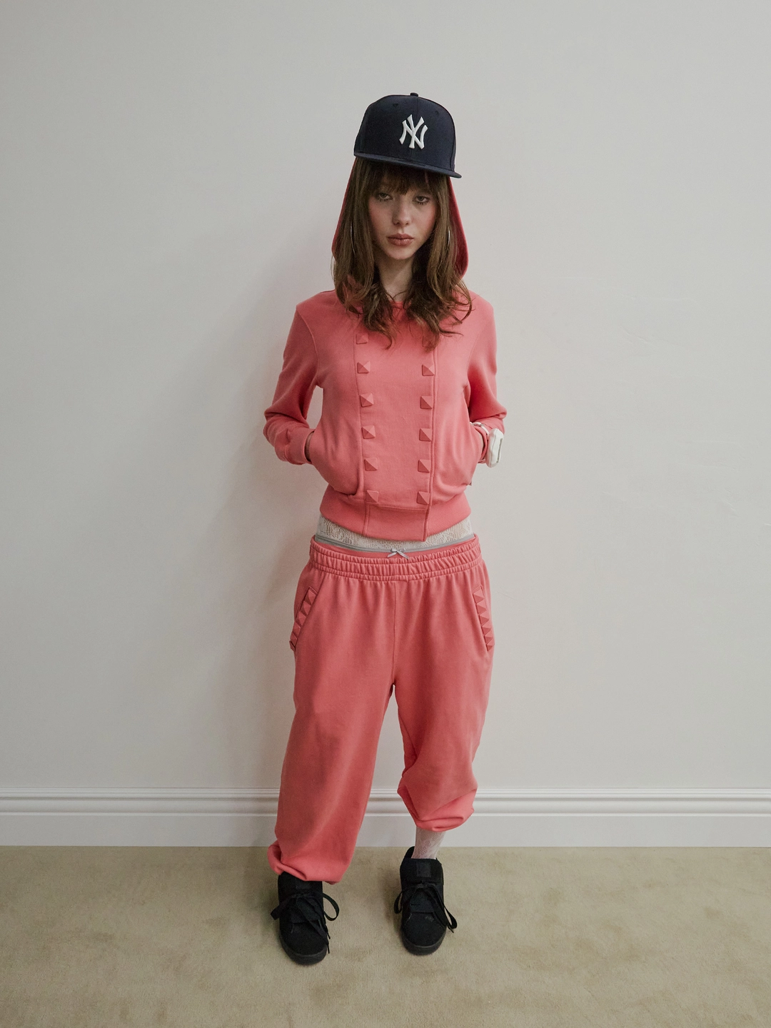 스컬프터 Napoleon Stud Sweatpants Acid Pink 상품 이미지 3