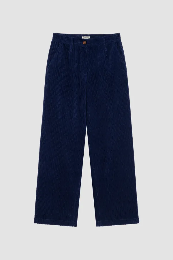 VINTAGE CORDUROY WIDE PANTS_NAVY