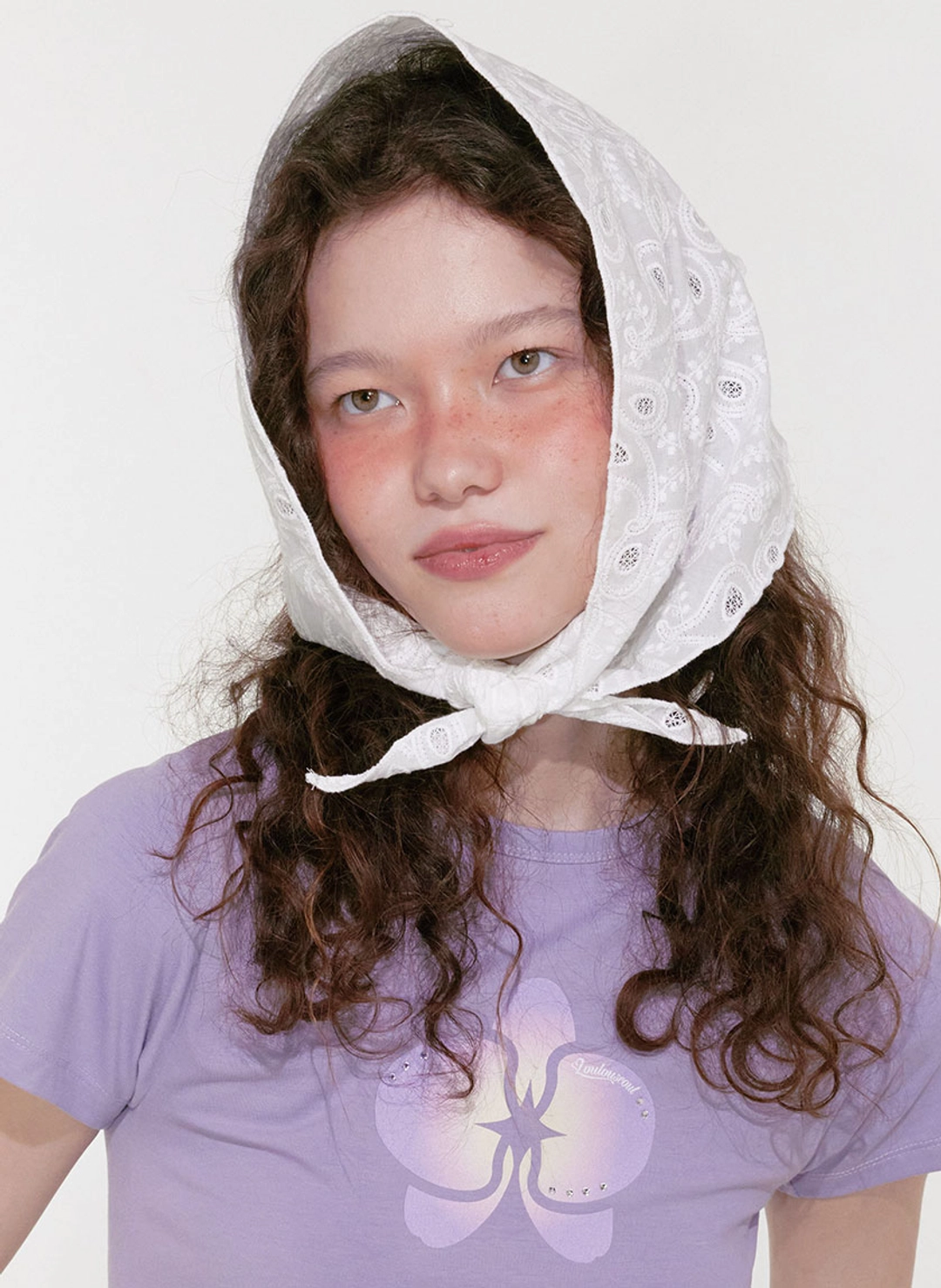 루루서울 Paisley Lace Bonnet (3 Colors) 상품 이미지 2