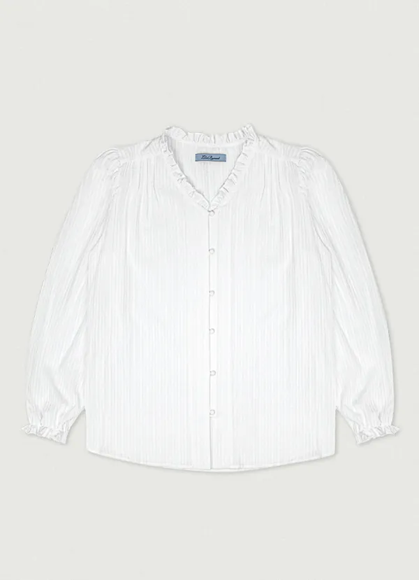 14th/ Vintage Frill Blouse [ivory]