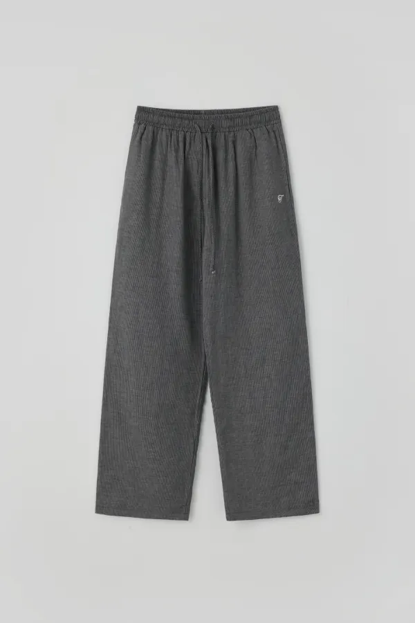 T/T Mono stripe banding pants (gray)