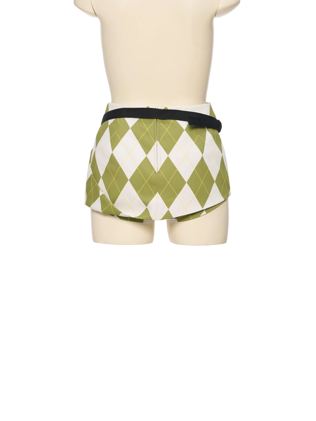 푸쉬버튼 SS26 GREEN PATTERNED BELT BAG MICRO SKORTS 상품 이미지 1