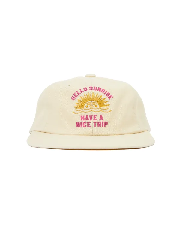 VTG Arch Logo Relaxed Fit 6P Cap_Ivory