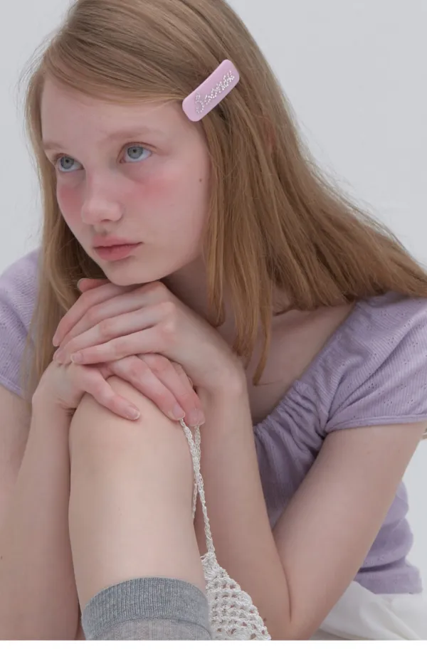 Glossy Hair Pin (Pink)