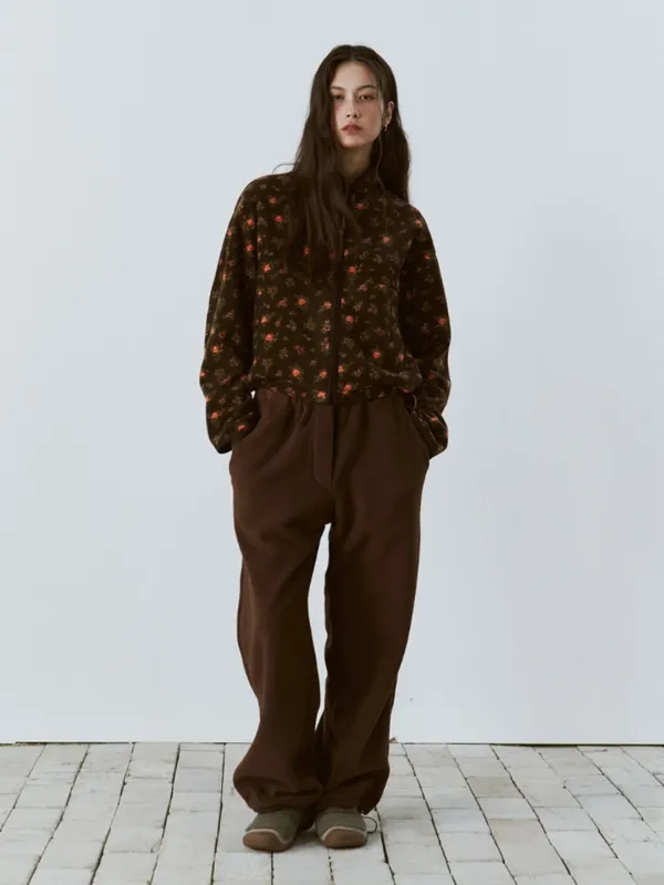 Soft Fleece Pants Brown_F254PT04