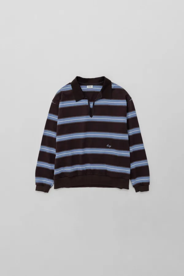 a club sweat (brown stripe)