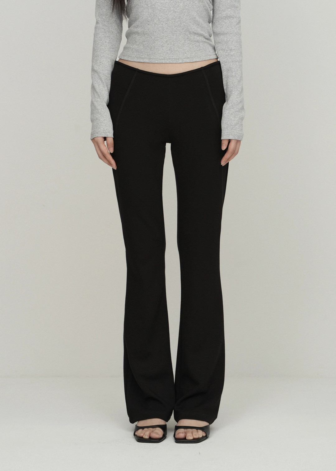 보헤미안서울 CONTOUR BOOTCUT PANTS, BLACK 상품 이미지 2