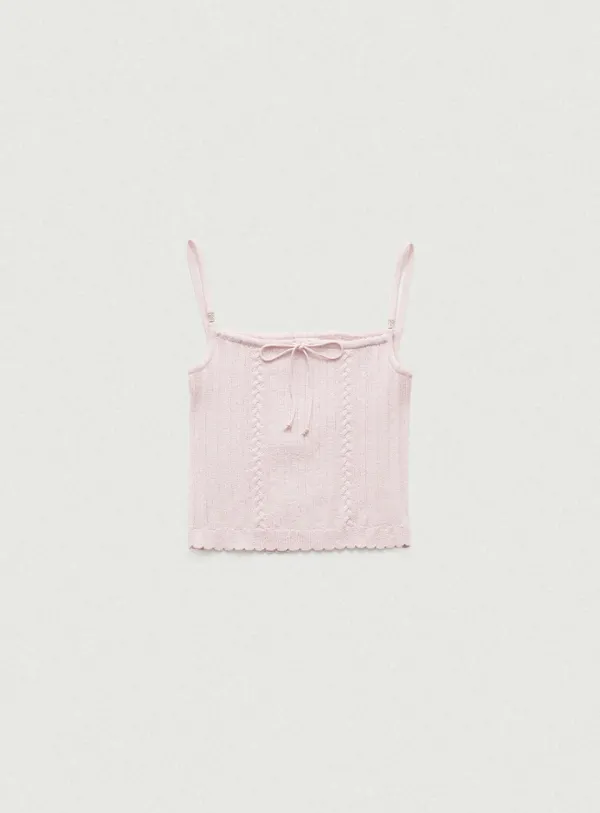 Nellia Ribbon Sleeveless Top_Pink