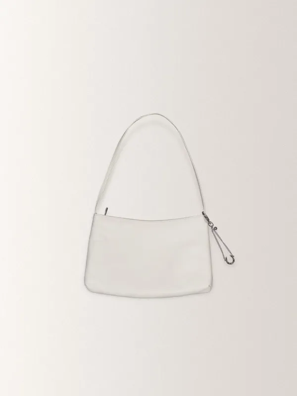 BOW LEATHER BAG [ EGG ]