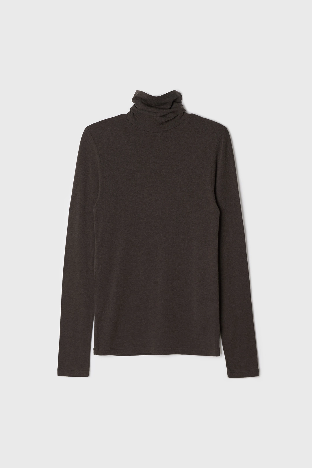 네세서리 Slim Turtleneck T-shirt (Brown) 상품 이미지 1