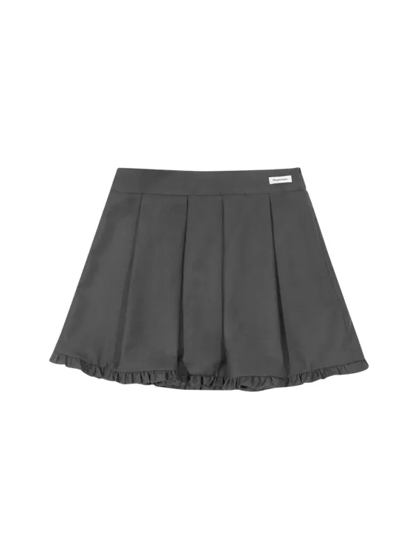PLUMP FRILL SKIRT (GREY)