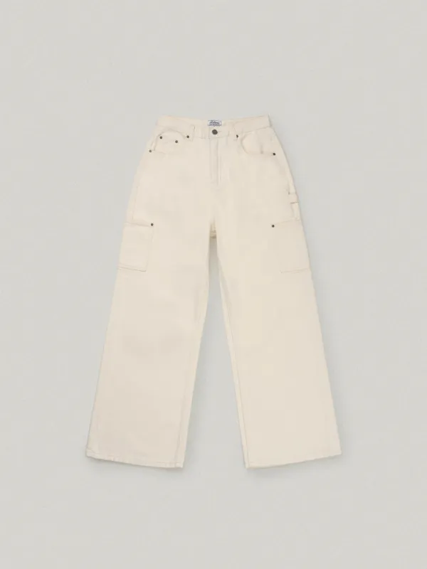 Dia Carpenter Pants - Ivory디아 카펜터 팬츠